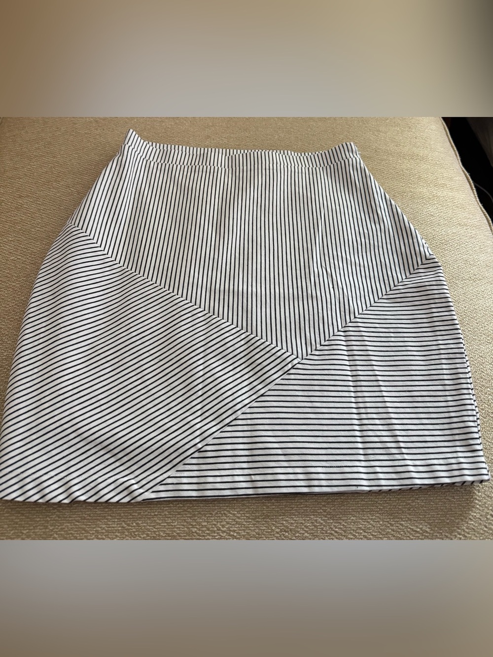 By Egreis Women’s Black and White Striped Skirt